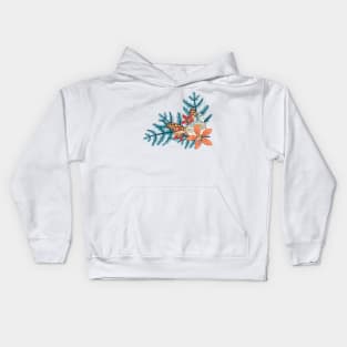 Cute Nesting Bird in Pine Kids Hoodie